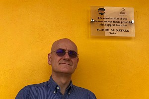 La targa di ringraziamento per il sostegno da parte del SS.Natale