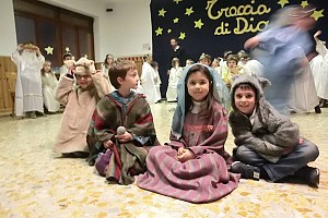 Maria, Giuseppe, l'asino e il bue