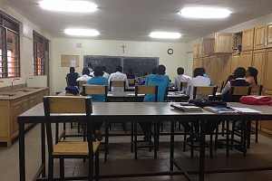 Una classe della Luigi Giussani High school